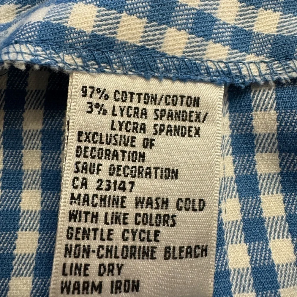 Vintage Talbots Stretch Gingham Pencil Skirt / 6 - Picture 6 of 9